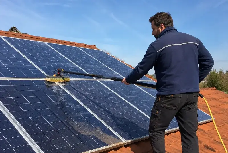 Nettoyage et entretien de panneaux solaires à Châtillon-en-Vendelais